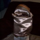 Handmade Beige Satin Chair Tissue Box Cover