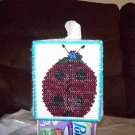 Handmade Plastic Canvas Ladybug Tissue Box Cover