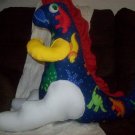 Handmade Stuffed T-Rex Dino With Yellow & White Legs