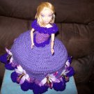 Barbie Toilet Tissue Cover Doll In Medium Purple And Lilys