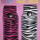 Twin Pack Pepper Spray - Zebra & PINK Zebra HOLSTER