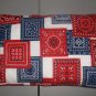 Red and Blue Bandana Corn Bag Heat Pack