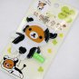 San X Rilakkuma Relax Bear telephone strap 4 black grey