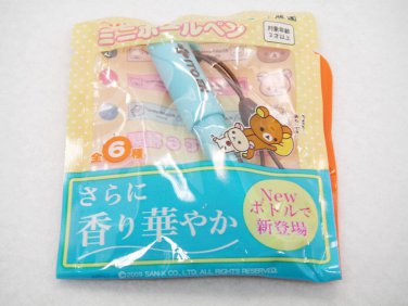 San X Rilakkuma Relax Bear Mini Ball Pen 1 blue bag