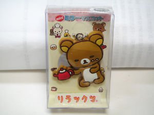 San X Rilakkuma Relax Bear Mini Mirror 2 telephone bag