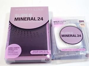 Maybelline Super Mineral 24 Long Lasting Powder Foundation case with refill