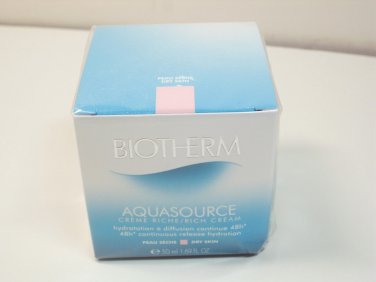 Biotherm Aquasource Rich Cream 48h continuous release hydration 50ml dry skin