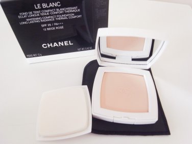 Chanel Le Blanc Whitening Compact Foundation Long Lasting Radiance #10 with case