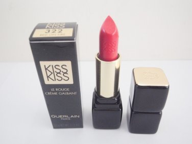 Guerlain KissKis Creamy Shaping Lip Colour #322 Red on Fire new in box