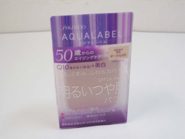 Shiseido Aqualabel Q10 Powder Foundation Refill purple lifting