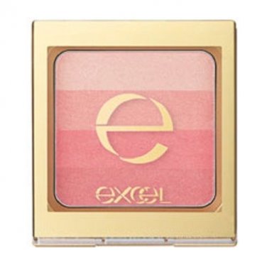 Sana Excel Cheek Color GC01 Rose Pink new with brush