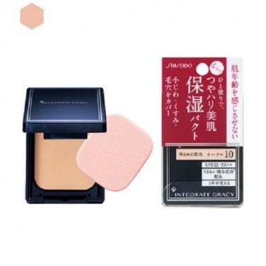 Shiseido Integrate Gracy Moist Powder SPF22 PO10 with case