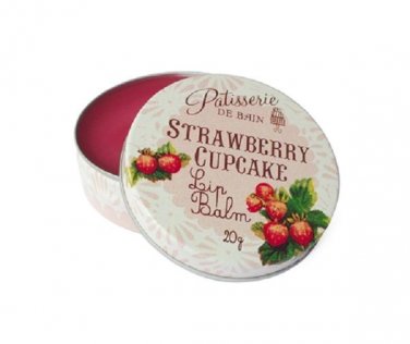 Rose & Co Glossy Lip Balm Strawberry Cupcake from England Rose & Co. 20g