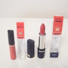 Kanebo Media Creamy Lasting Lipstick OR-06 and liquid rouge lip gloss RD-01