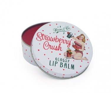 Rose & Co Glossy Lip Balm Strawberry Crush from England Rose & Co. 20g