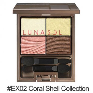Kanebo Lunasol Clear Colorful Eyes #EX02 Coral Shell Collection 2016