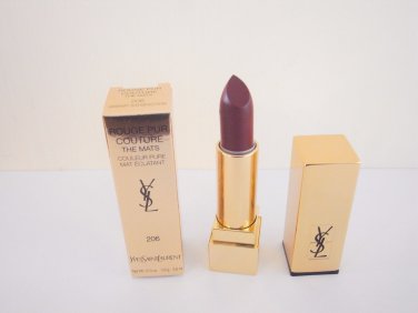 YSL Rouge Pur Couture The Mats #206 Grenat Satisfaction Yves Saint Laurent