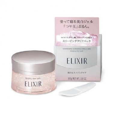 Shiseido Elixir Whitening & Revitalizing Sleeping Clear Pack 105g new mask