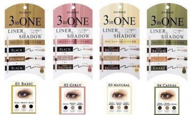 Jourmoe 3 in 1 Liner & Shadow set eye liner