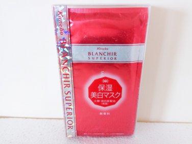 Kanebo Blanchir Superior White Deep Mask 6 pieces boxed sheet type