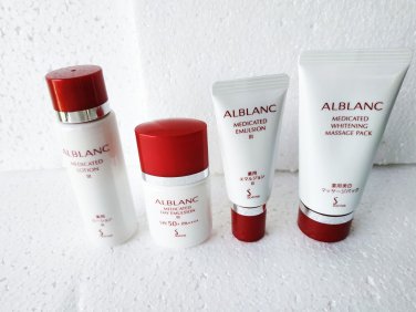 Sofina Alblanc set day emulsion lotion spf50 massage pack III