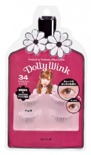 Dolly Wink false eyelash No.34 Fresh Cute Koji japan Tsubasa Masuwaka w/ gift