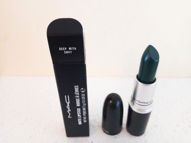 MAC Matte Lipstick Deep with Envy new in box green