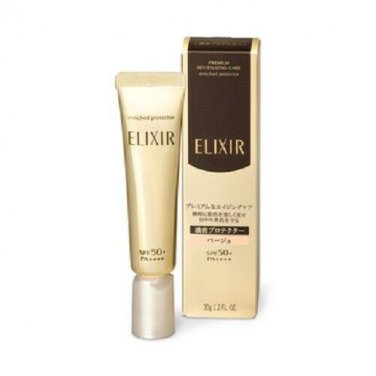 Shiseido Elixir Premium Revitalizing Enriched Protector SPF50+ PA+++ color base