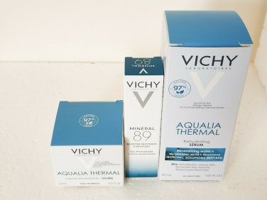 Vichy Aqualia Thermal set serum 50ml light cream mineral 89
