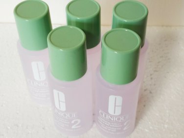 Clinique Clarifying Lotion 2 30ml x 5 = 150ml dry combination new face toner