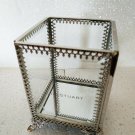 Jill Stuart make up brush container new in box metal glass
