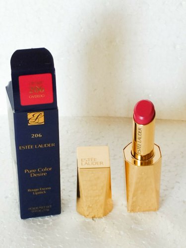 Estee Lauder Pure Color Desire #206 Overdo Rouge Excess Lipstick