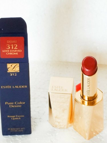 Estee Lauder Pure Color Desire #312 Love Starved Chrome Rouge Excess Lipstick