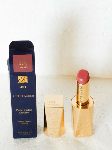 Estee Lauder Pure Color Desire #401 Say Yes Chrome Rouge Excess Lipstick