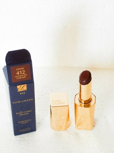 Estee Lauder Pure Color Desire #412 Unhinged Chrome Rouge Excess Lipstick