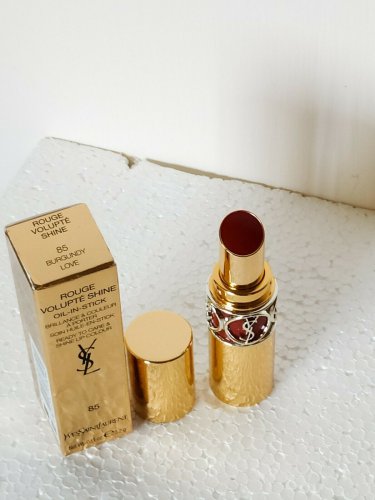 YSL Rouge Volupte Shine #85 Burgundy Love Yves Saint Laurent lipstick