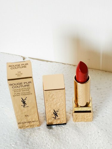 YSL Rouge Pur Couture #14 Rouge Feu Yves Saint Laurent lipstick