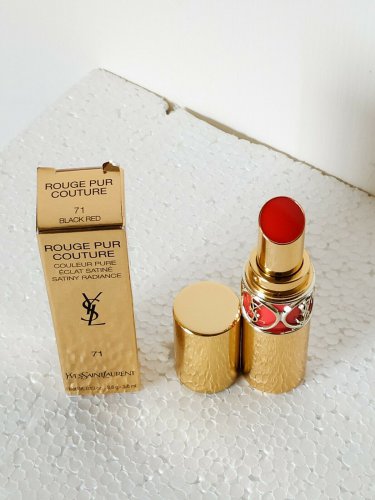 YSL Rouge Pur Couture #71 Black Red Yves Saint Laurent lipstick