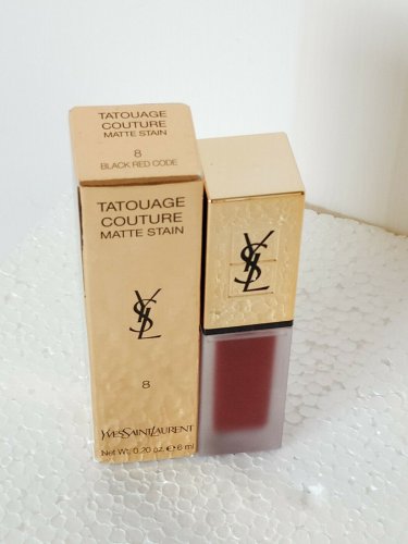 YSL Tatouage Couture Matte Stain  #8 Black Red Code Yves Saint Laurent