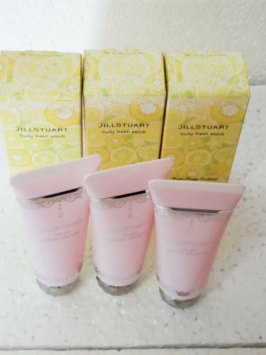 Jill Stuart Fruity Fresh Scrub 16ml x 3 + Hot Gel Double Cleansing 31g x 3