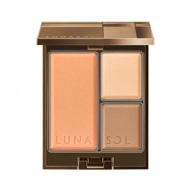 Kanebo Lunasol Modeling Face Compact #01 beige nude new cheek blush bronzer