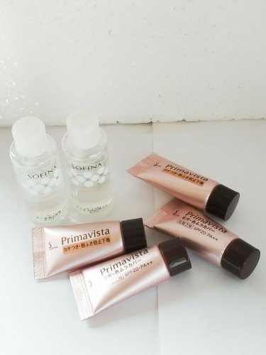 Sofina set cleansing oil Primavista moisture base long keep base