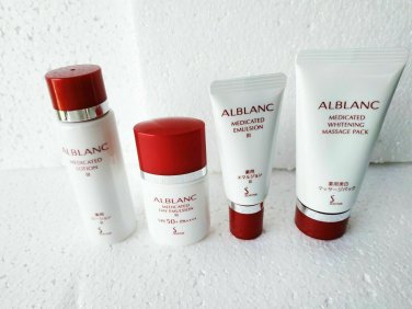 Sofina Alblanc set masage pack lotion emulsion uv day emulsion spf50