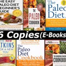 Easy Healthy Paleo Diet Recipes : SIX(6) E-Cook Books Package