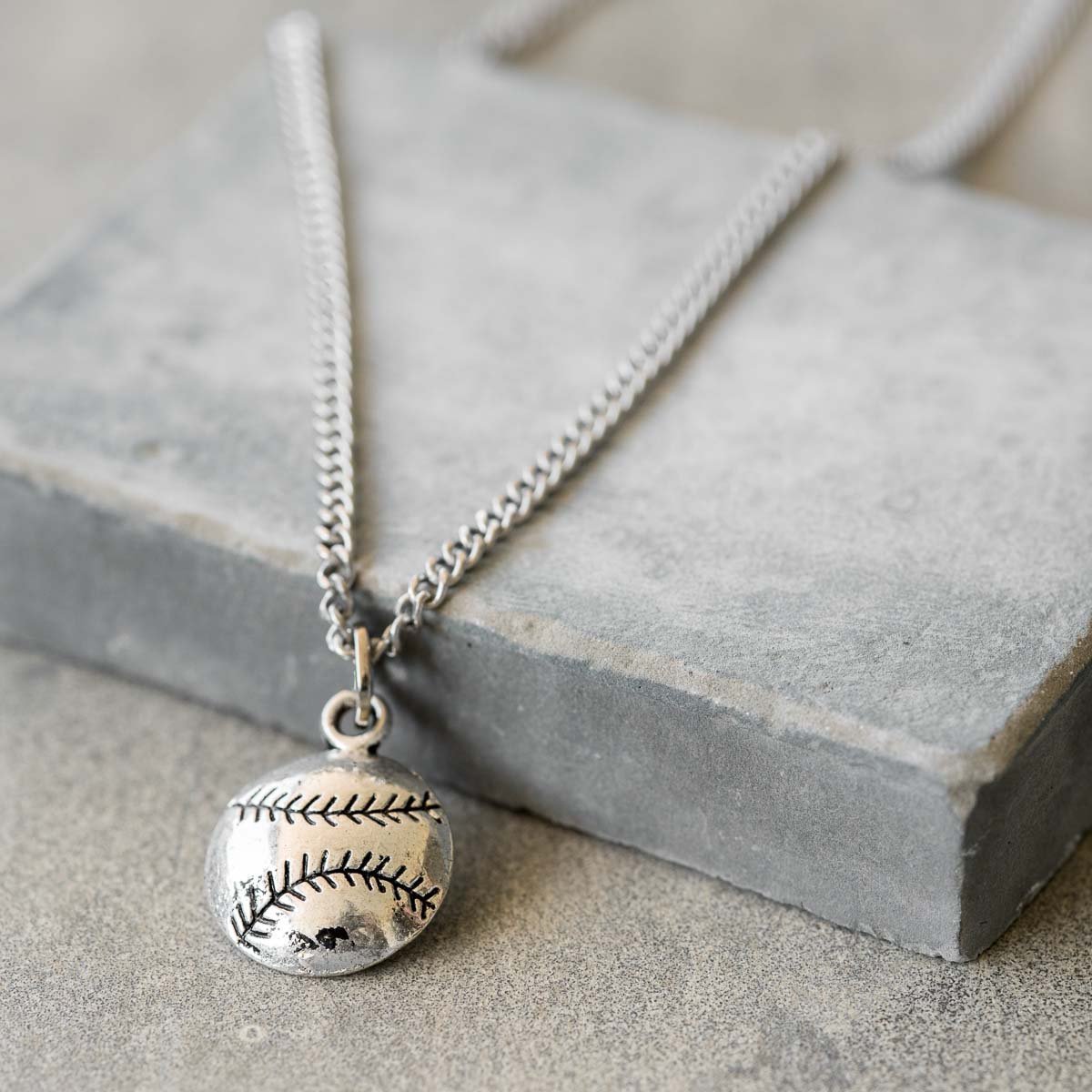 Men's Baseball Necklace Men's Sports Necklace Men's Pendant Men's