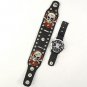 Punk Gothic Ladies Women Men Gensâ Genuine Leather Wrist Watch