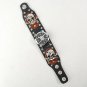 Punk Gothic Ladies Women Men Gensâ Genuine Leather Wrist Watch