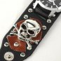 Punk Gothic Ladies Women Men Gensâ Genuine Leather Wrist Watch