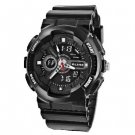 Unisex AK1383 Round Dial AL35 TPU Rubber Strap Waterproof Diving Watch Red New
