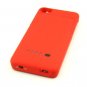 1900mAh External Backup Rechargeable Battery Charger Case Cover For iPhone 4 4S Red